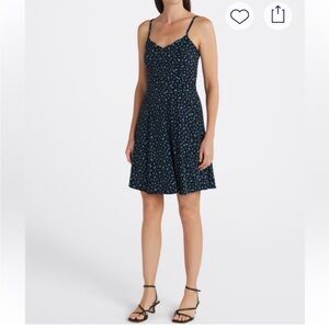 41 Hawthorn Black and Blue Floral Dress